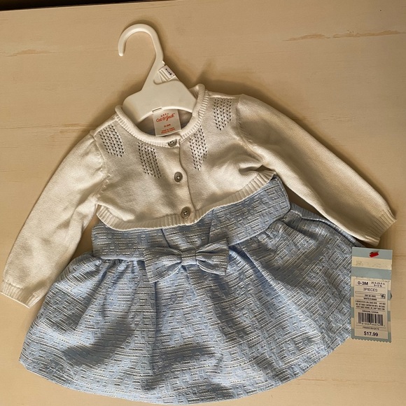 Cat & Jack 0-3 months 3 piece dress set - Picture 2 of 3